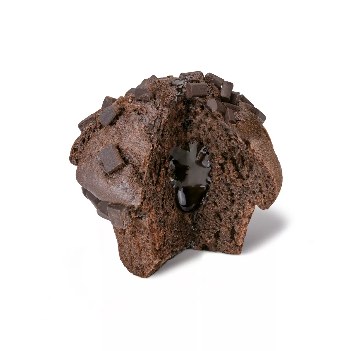 Muffin Double Chocolat fourré au chocolat noir