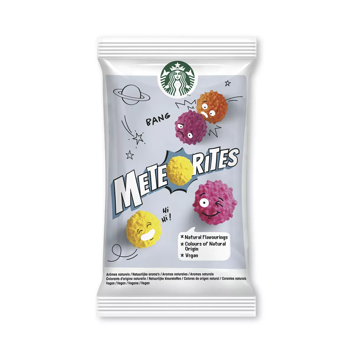 Sachet de bonbons météorites