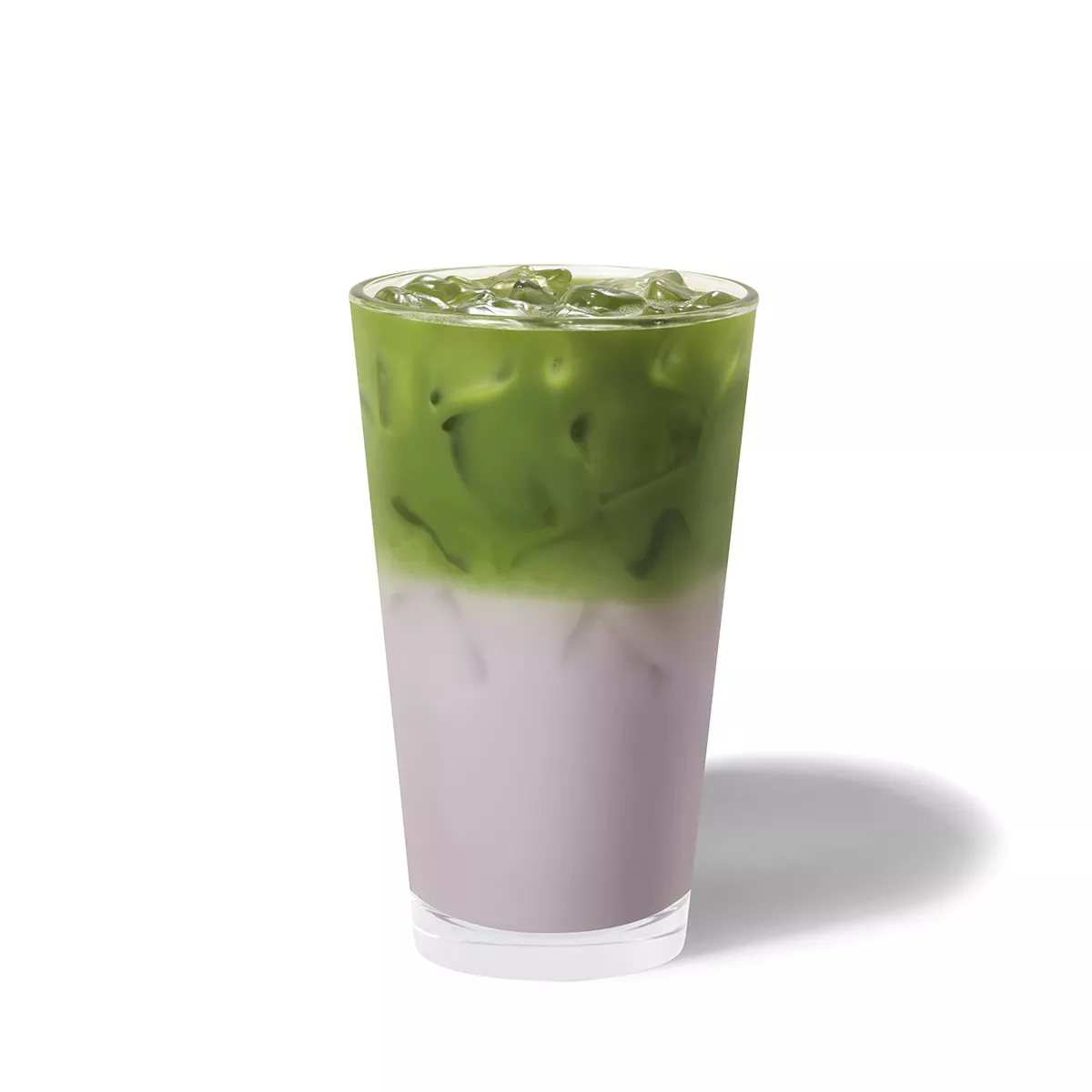 Iced lavender matcha latte