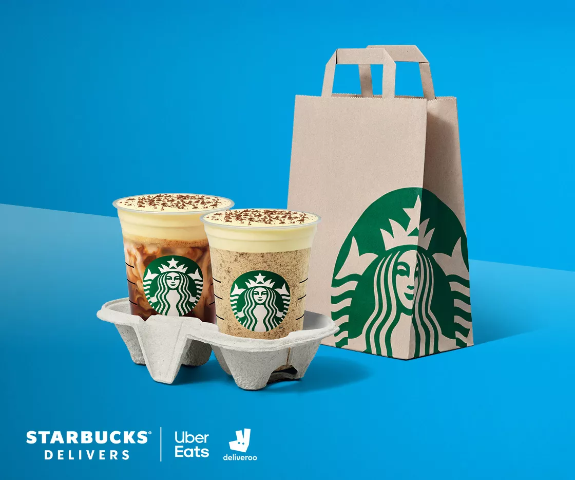 Sac de livraison avec 2 boissons devant