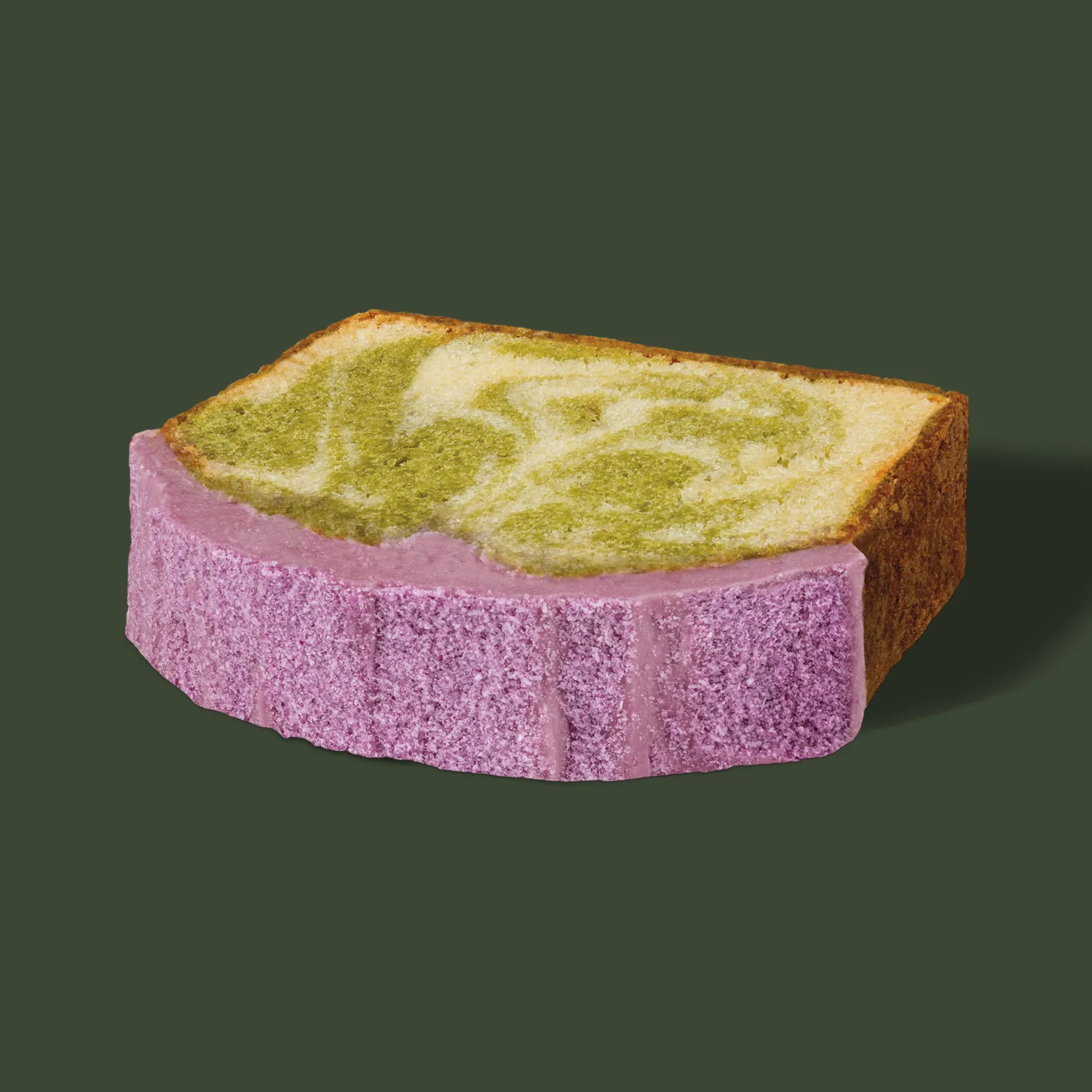Matcha ube loaf 